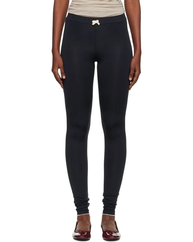 Caro Editions Black Jersey Leggings Black