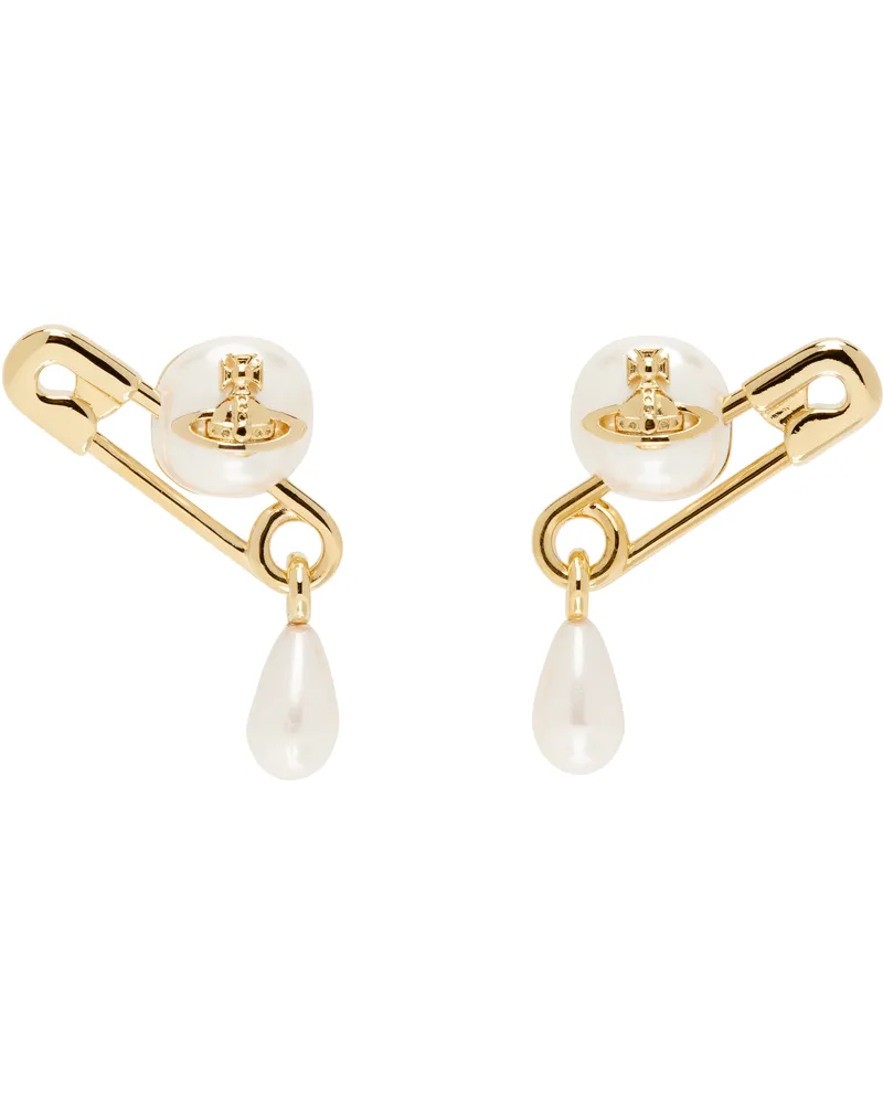 Vivienne Westwood Gold Claude Small Stud Earrings R107
