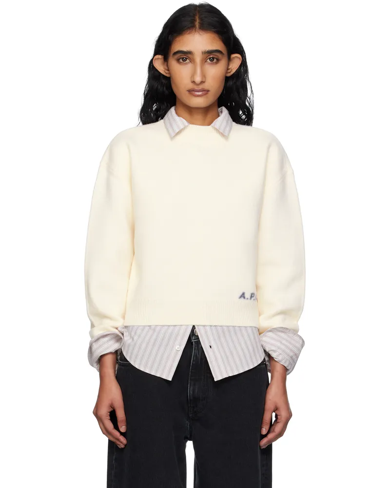 A.P.C. Off-White Esther Sweater Aad