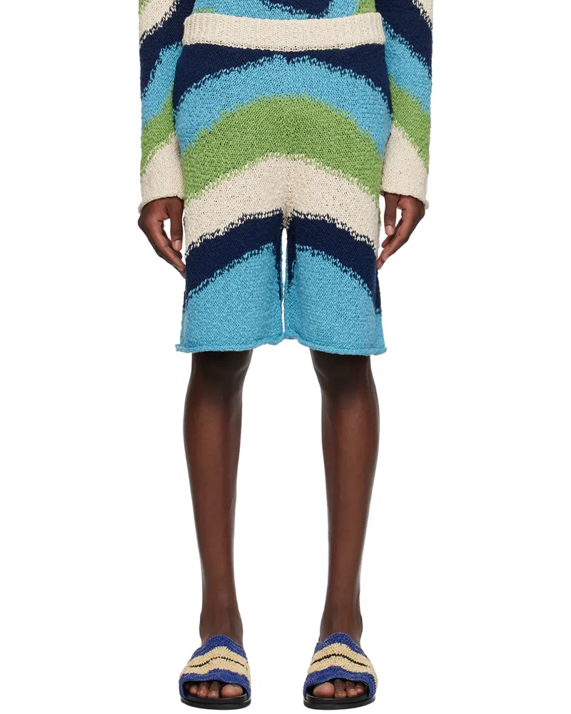 Marni Blue Intarsia Shorts Web39