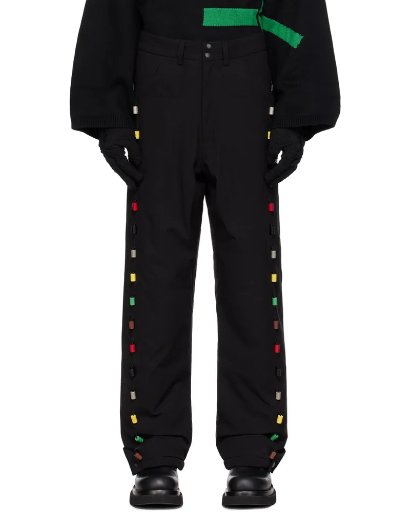 Spencer Badu Black Beaded Trousers Black