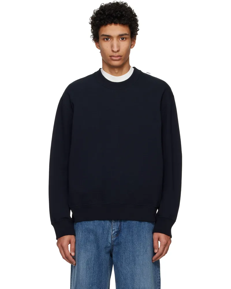 Jil Sander Navy Logo Flag Shoulder Sweatshirt 401