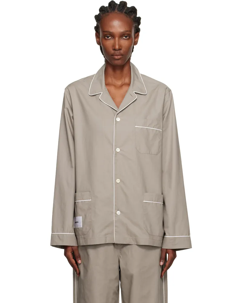 MAGNIBERG Taupe Dolce Pyjama Shirt Mud