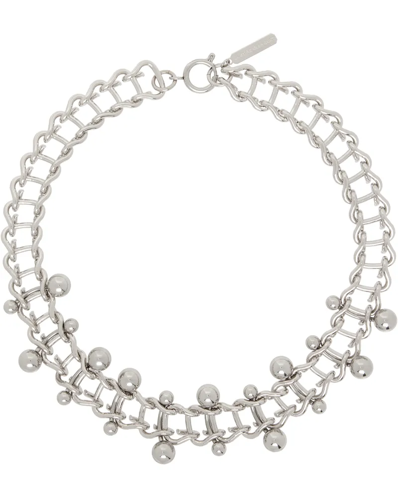 Justine Clenquet Silver Mindy Choker Palladium