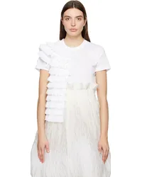 Noir Kei Ninomiya White Frill T-Shirt White