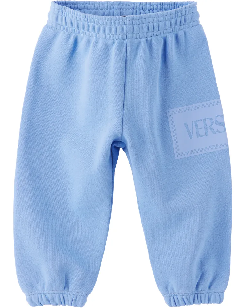 Versace Baby Blue 90s Vintage Logo Sweatpants 2v300