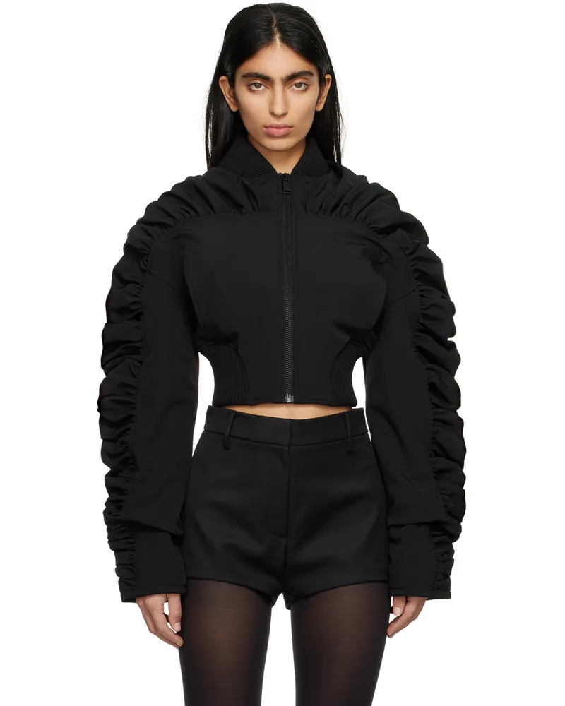 Han Kjøbenhavn Black Smocked Track Jacket Black