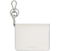 White Folded Leather Wallet