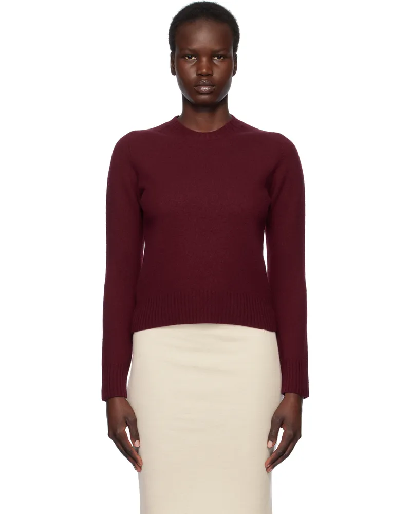 Jil Sander Red Crew-Neck Sweater 611