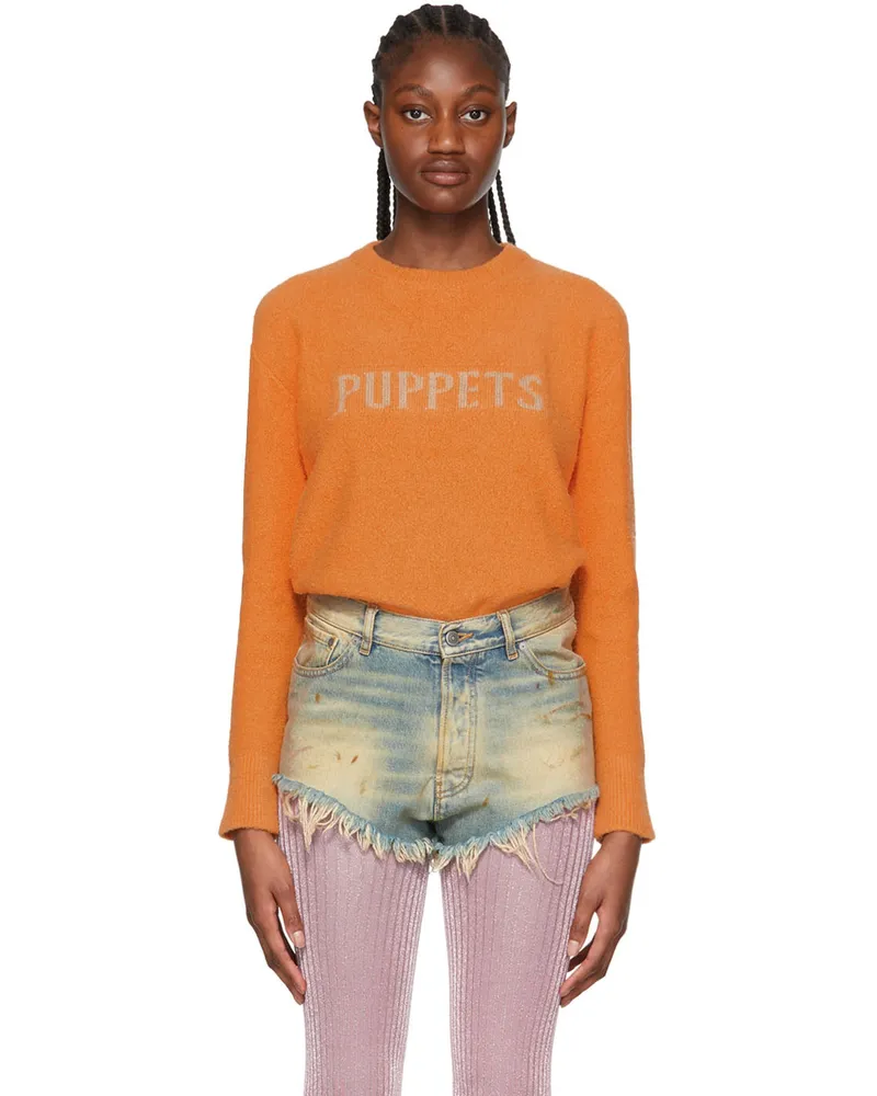 Puppets and Puppets Orange Organic Cotton Sweater Orange