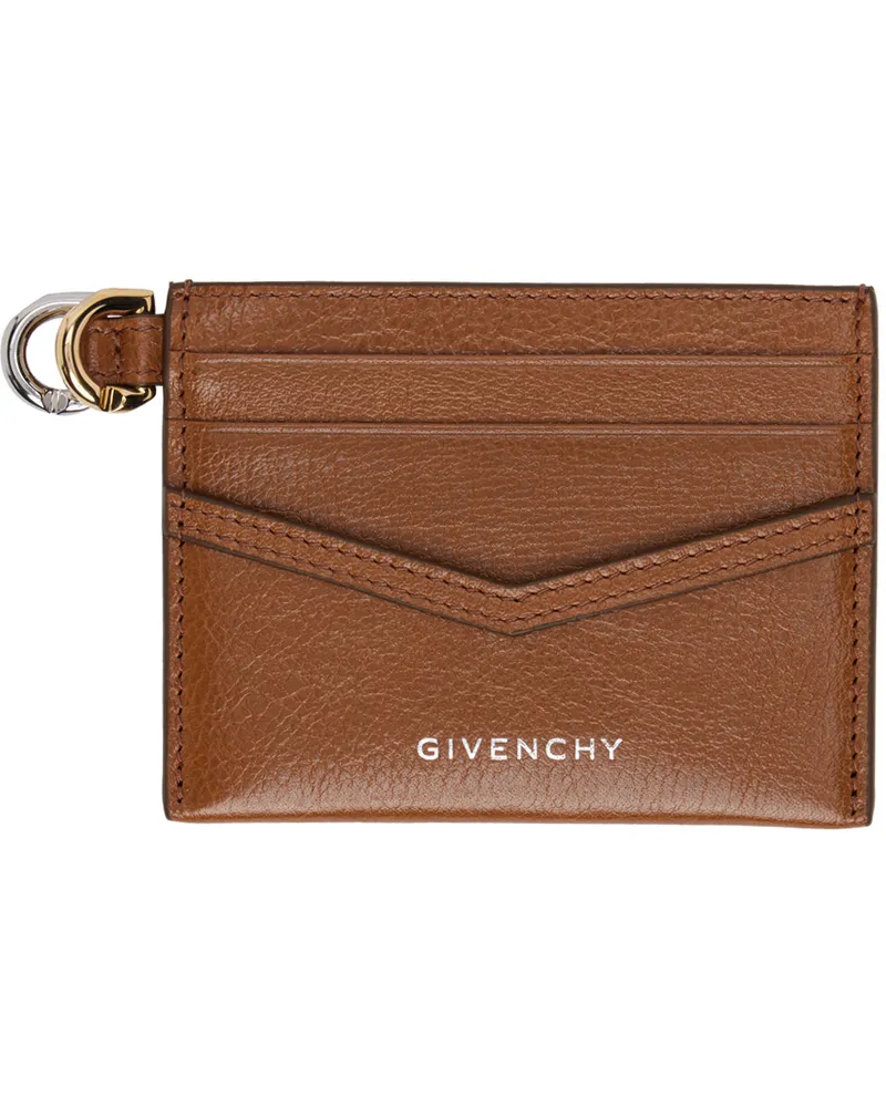 Givenchy Brown Voyou Card Holder 222-soft