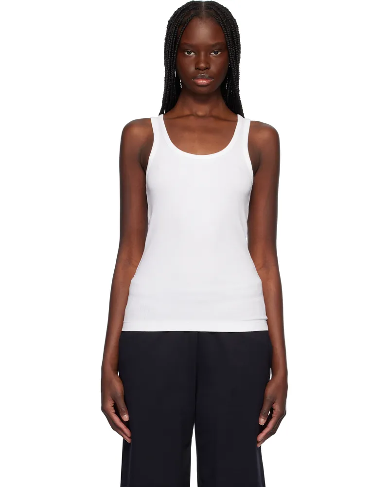 CDLP White Rib Tank Top White