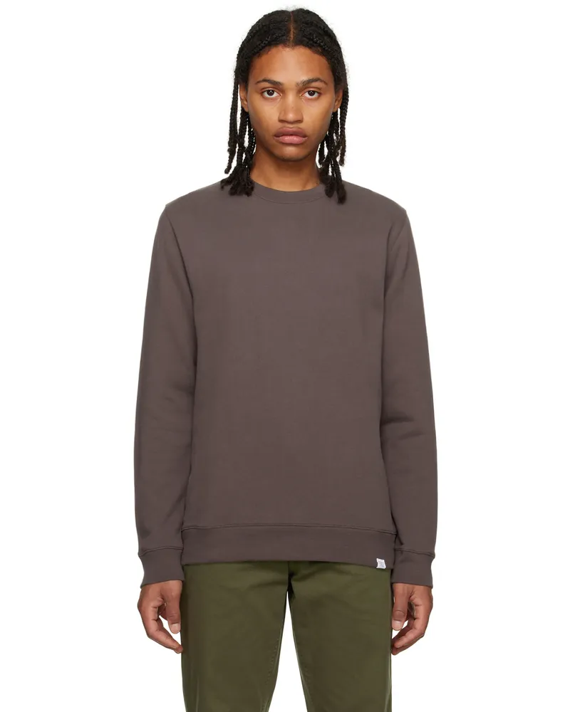 Norse Projects Brown Vagn Sweatshirt Heathland