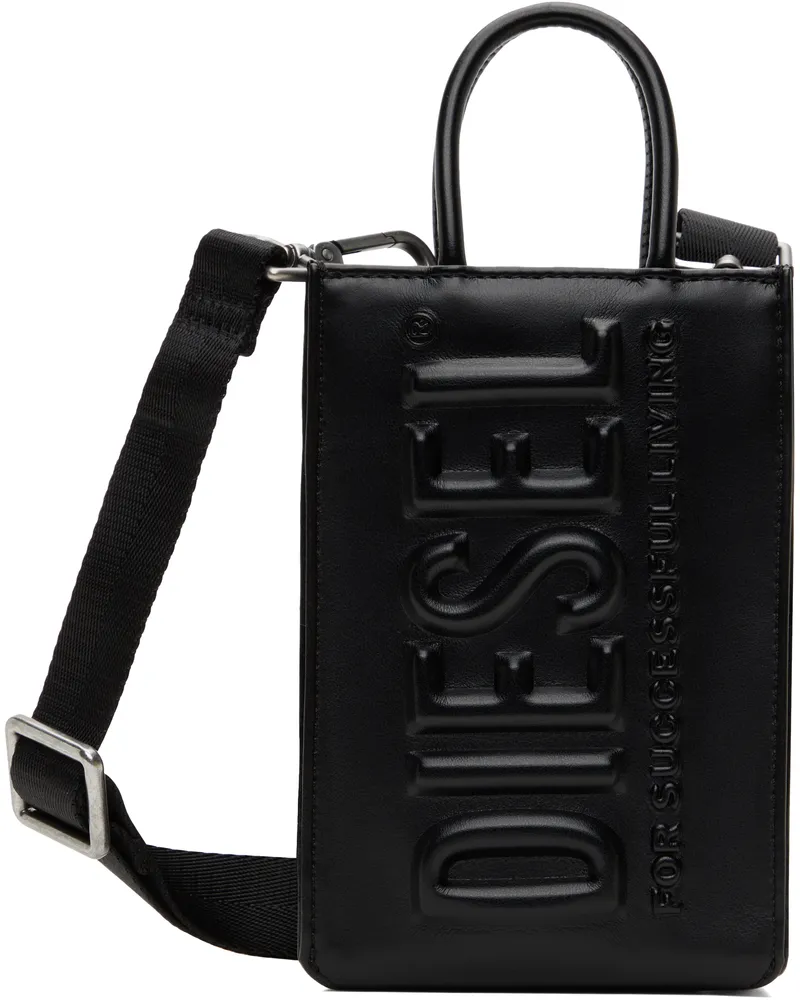 Diesel Black Dsl 3d Shopper M X Tote T8013