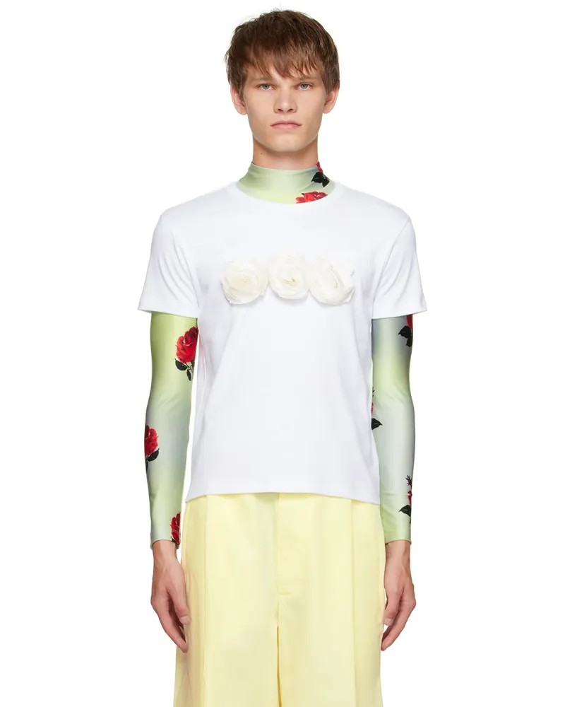 Meryll Rogge White Floral T-Shirt White