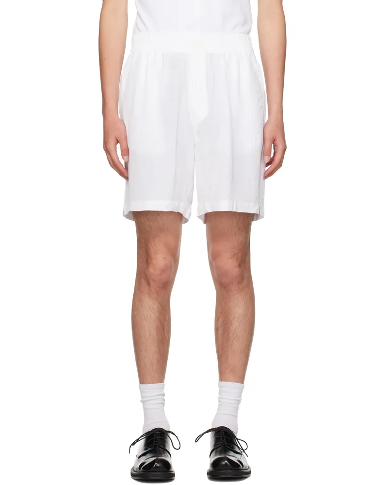 Eytys White Aniara Shorts White