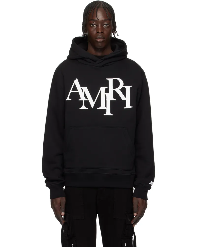 Amiri Black '' Staggered Hoodie