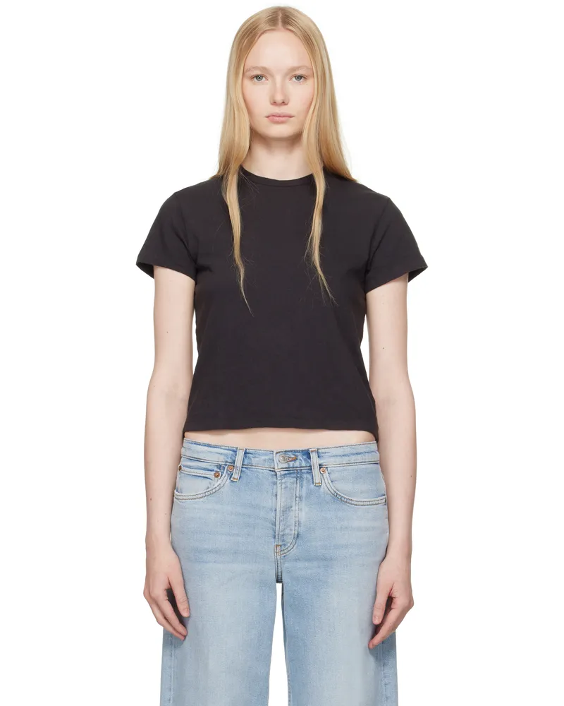 RE/DONE Black Hanes Edition Classic T-shirt Washed