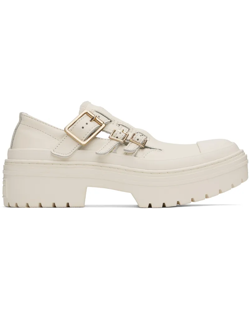 Converse Off-White Chuck Taylor All Star Mary Jane Platform Sneakers Egret