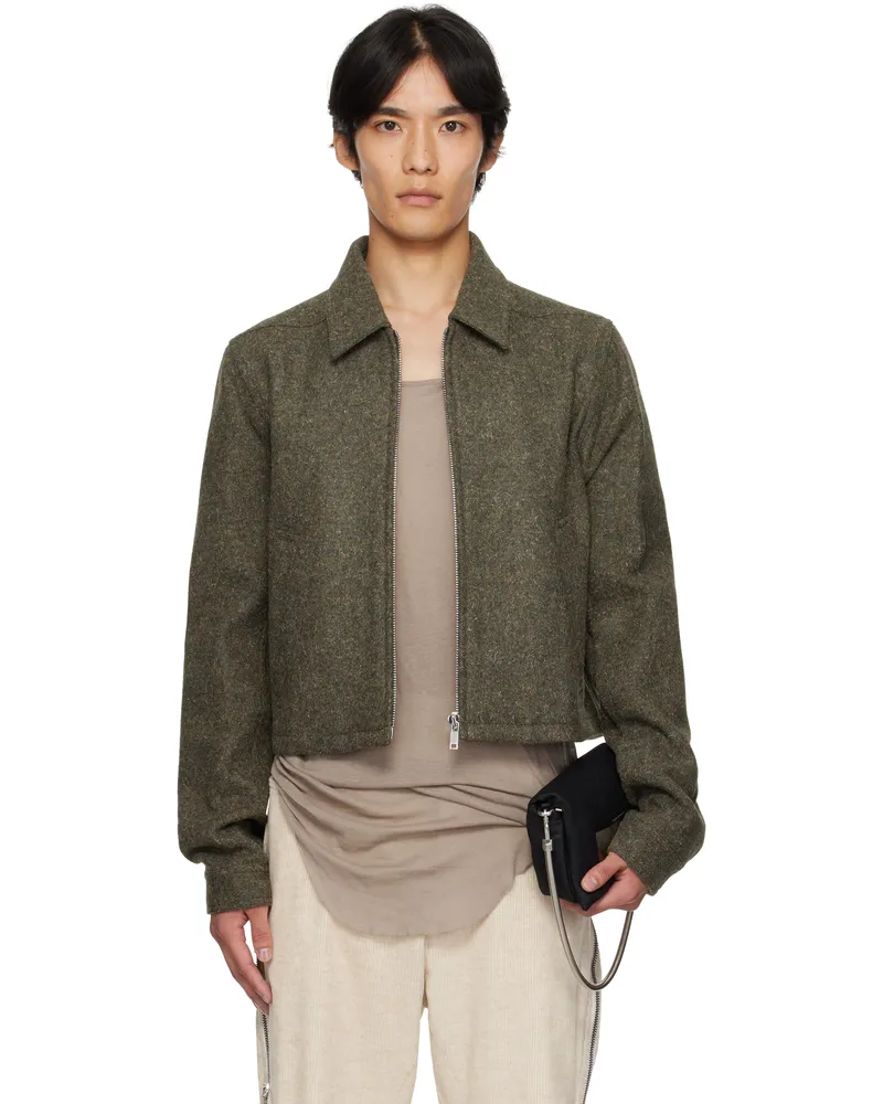 Rick Owens Khaki Concordians Alice Brad Jacket 25