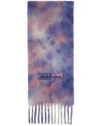 Acne Studios Purple Tie-Dye Alpaca Wool Scarf Dqi