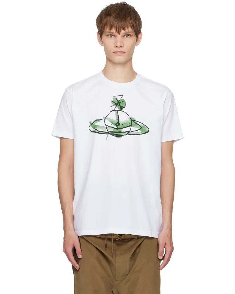 Vivienne Westwood White Classic T-shirt Aw25-white