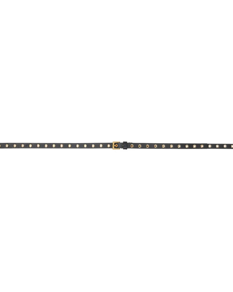 Alaïa Black Mini Eyelet Belt 999
