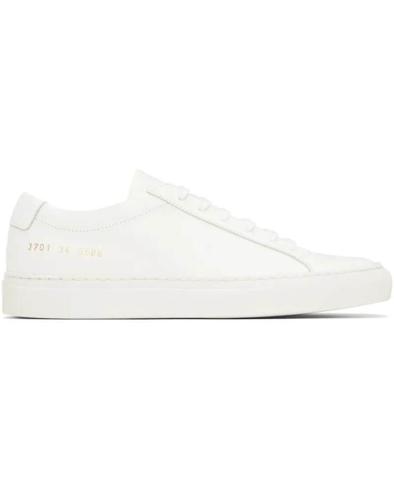 Common Projects White Original Achilles Low Sneakers 0506