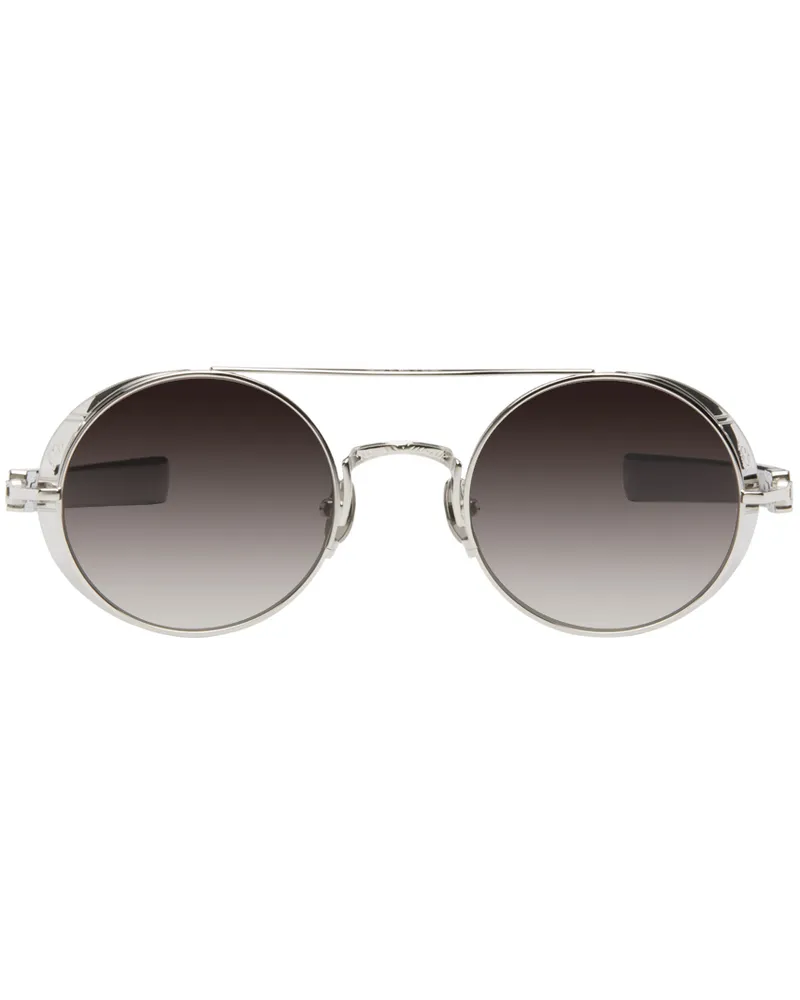 MATSUDA Silver & Black M3128 Sunglasses Palladium