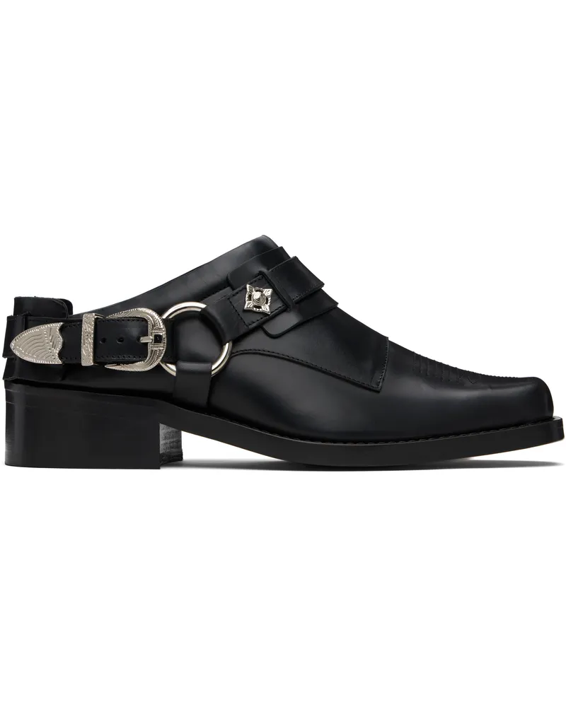 Toga Black Western Mule Loafers Black