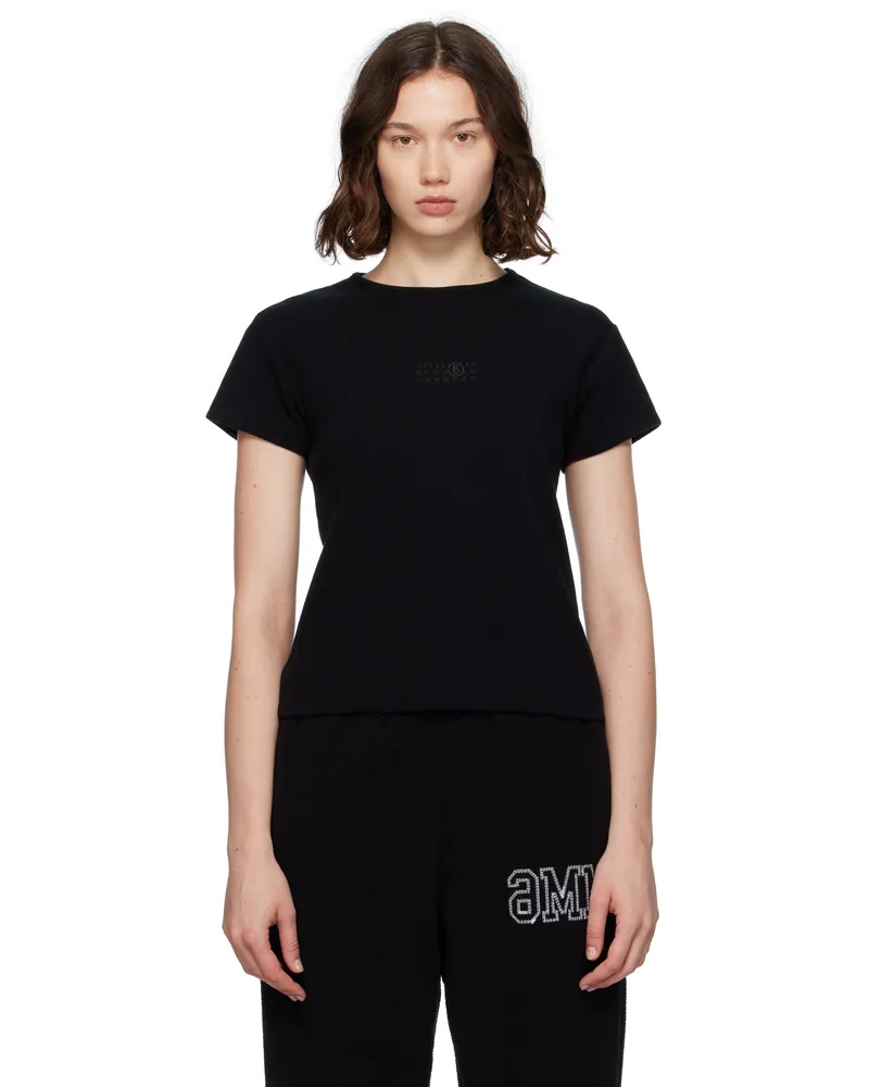 Maison Margiela Black Ribbed T-shirt 900