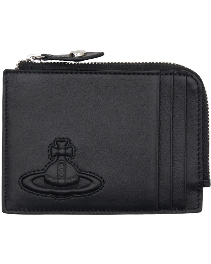 Vivienne Westwood Black Zip Card Holder Aw24-n401