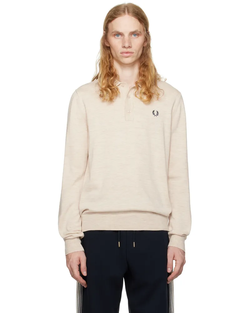 Fred Perry Beige Wool & Cotton Polo X23