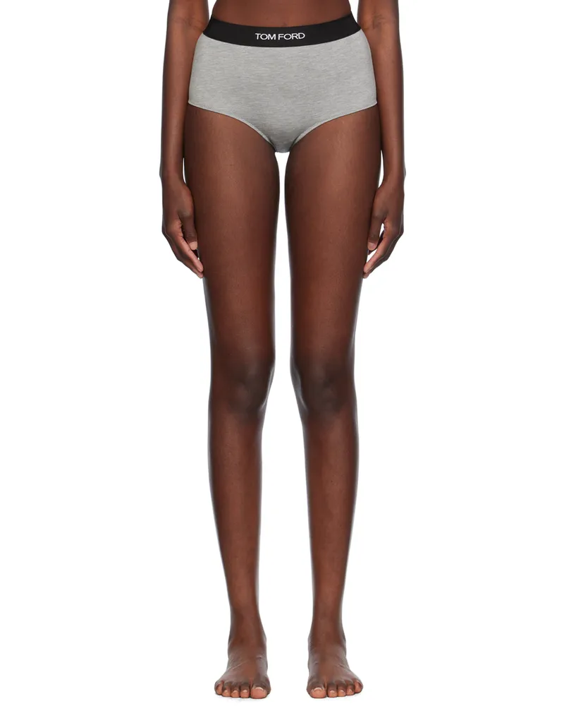 Tom Ford Gray Modal Signature Briefs Ig164