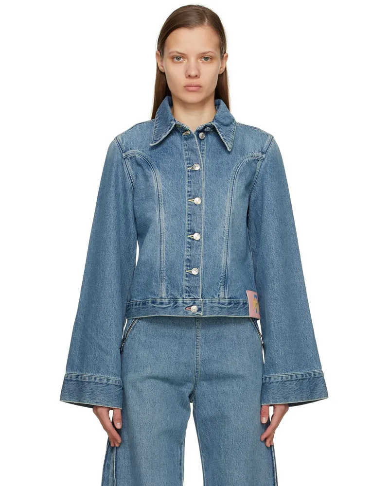 Victoria Beckham Blue Mia Regan Edition Denim Jacket Classic