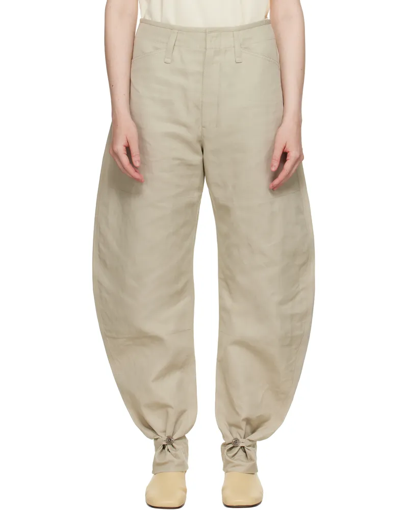 Christophe Lemaire Beige Tapered Trousers Bg200