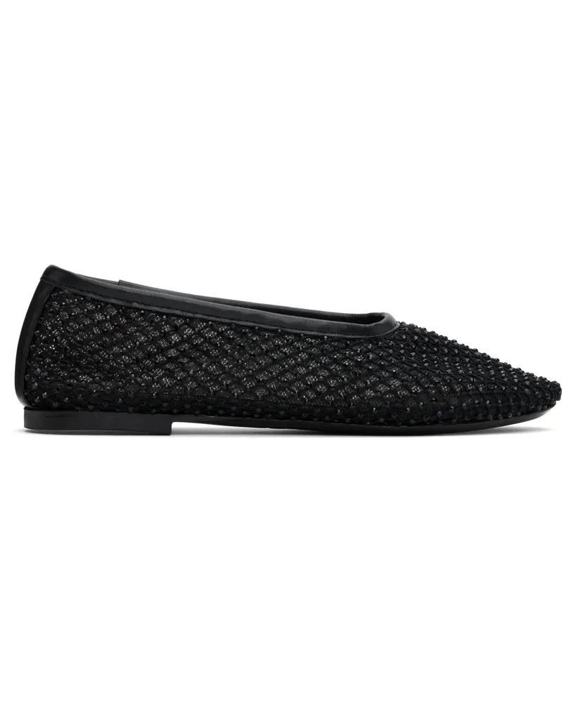 STAUD Black Alba Ballerina Flats Blk