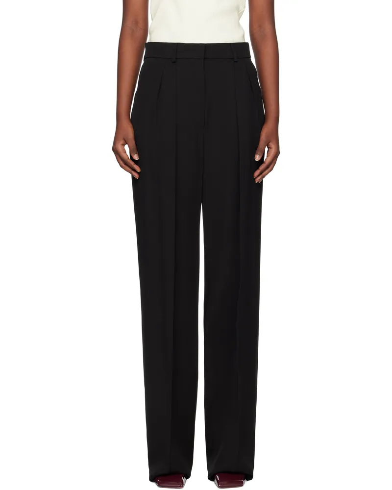 SPORTMAX Black Hello Trousers Black