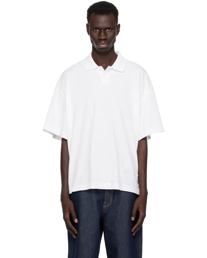 Alexander Wang White Short-Sleeve Polo Vintage