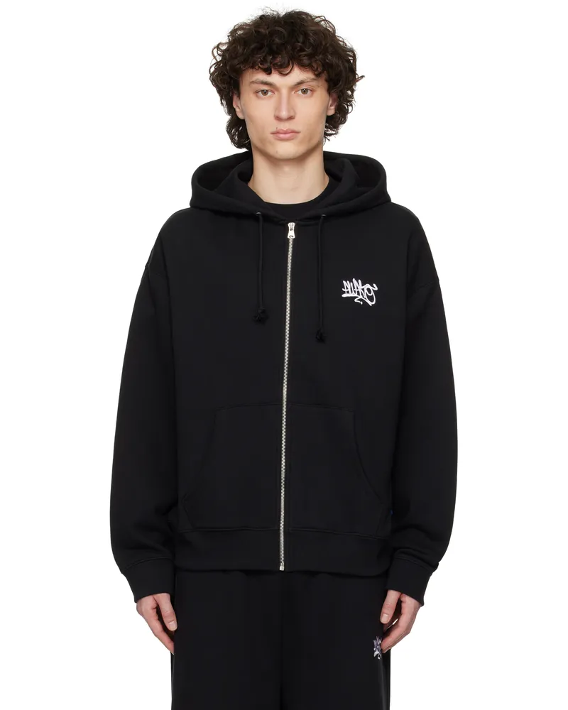 AWAKE NY Black All City Zip-Up Hoodie Black