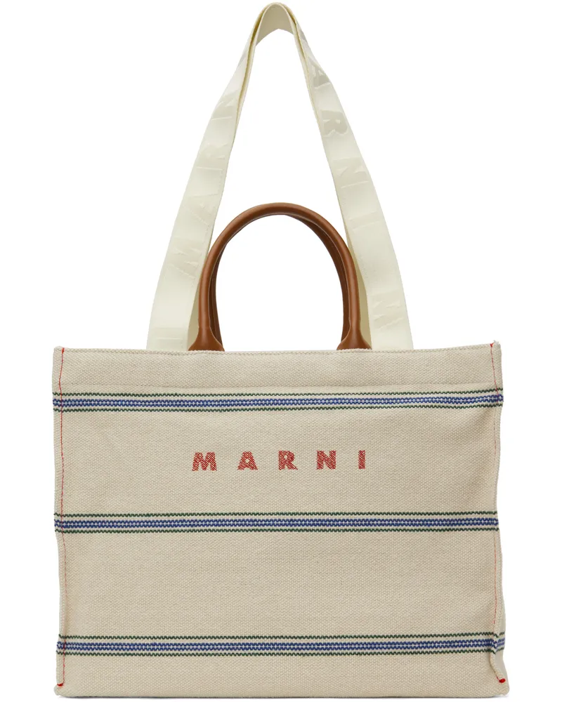 Marni Off-White Medium Tote Zo706