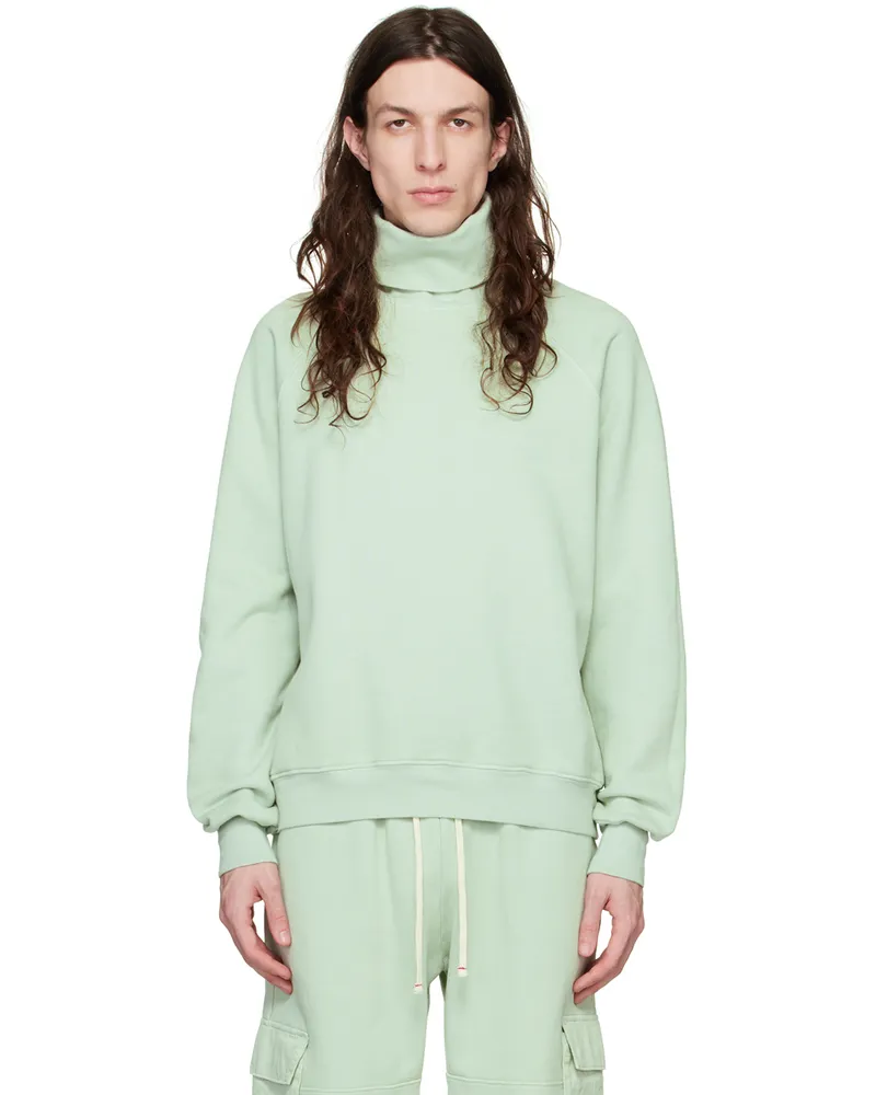 LES TIEN Green Raglan Turtleneck Mint