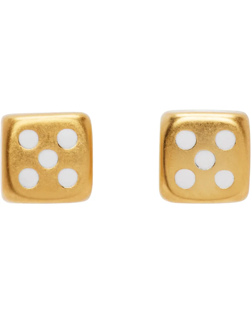 VEERT The Dice' Earrings Yellow