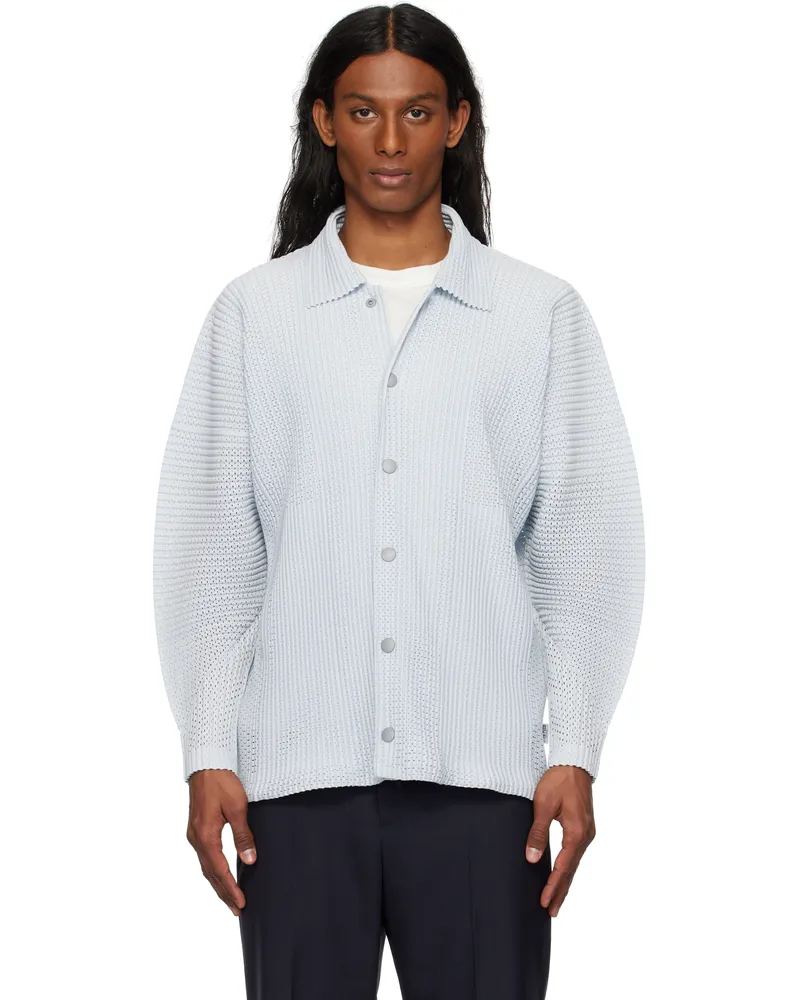 Issey Miyake Gray Outer Mesh Jacket 11-light