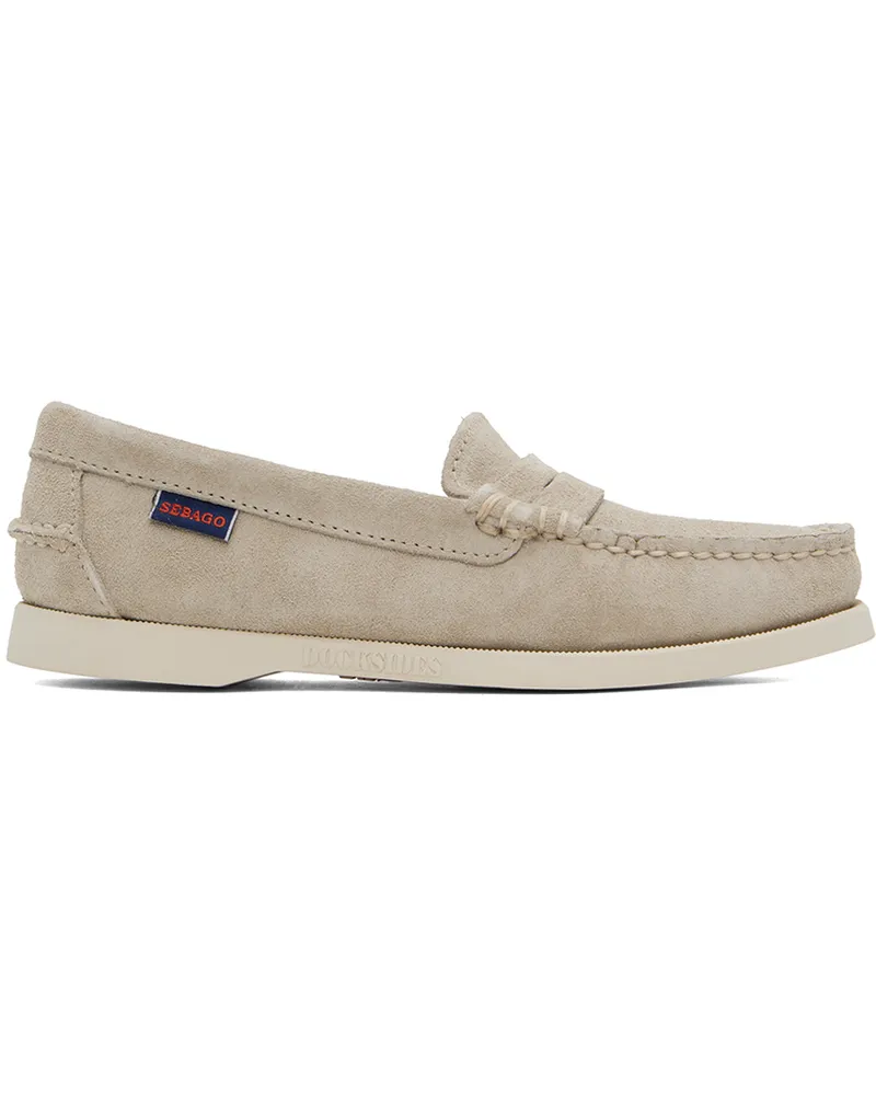 Sebago Beige Dan Boat Flesh Out Loafers 906