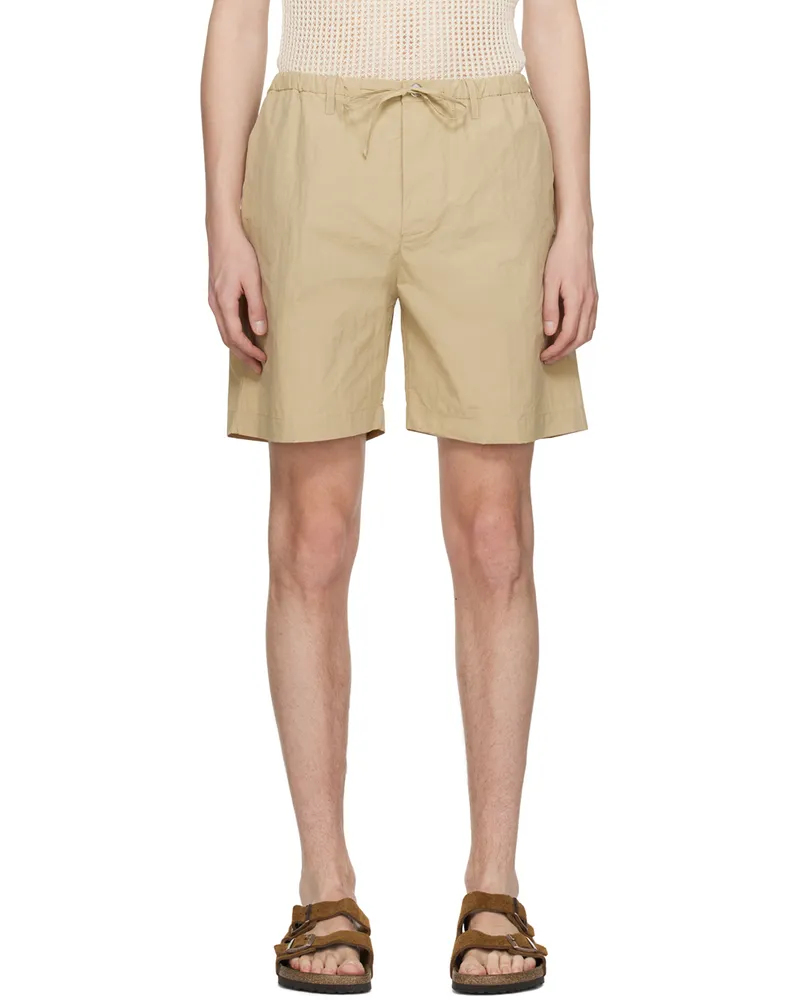 Nanushka Taupe Olin Shorts Pebble