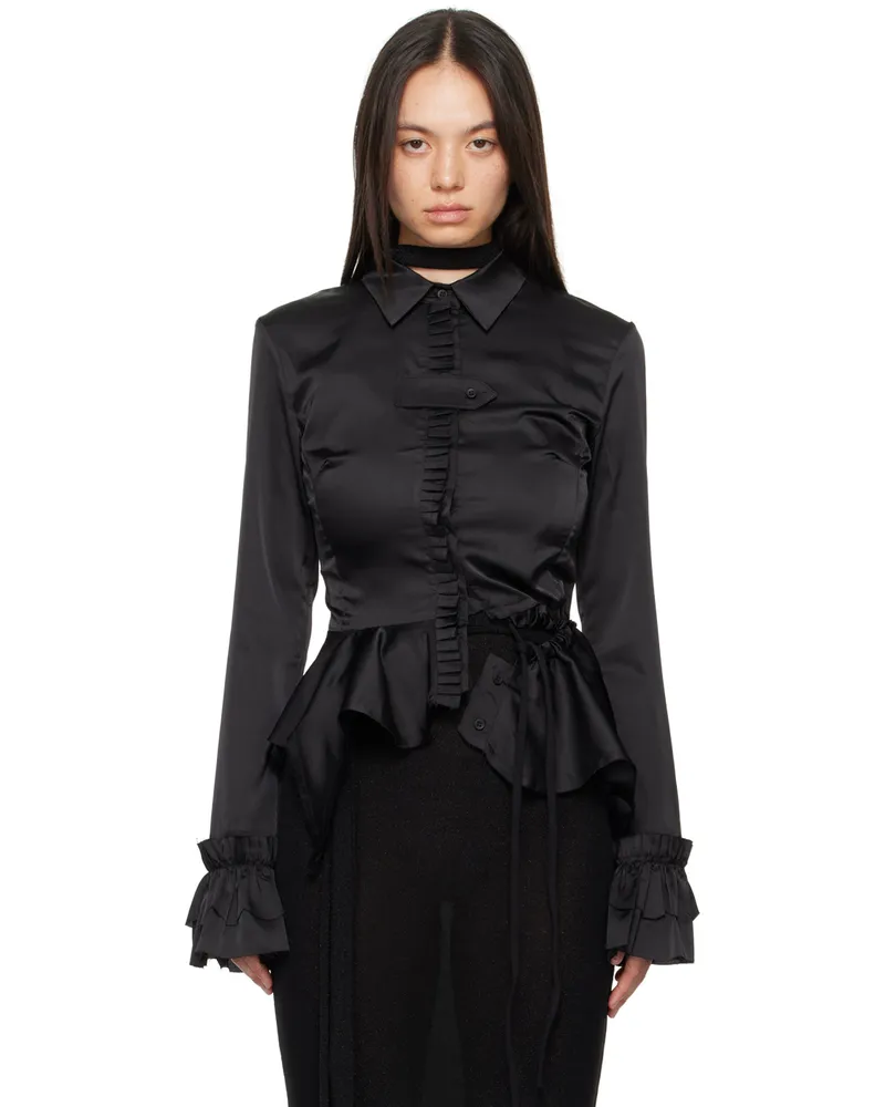OTTOLINGER Black Ruffled Blouse Black