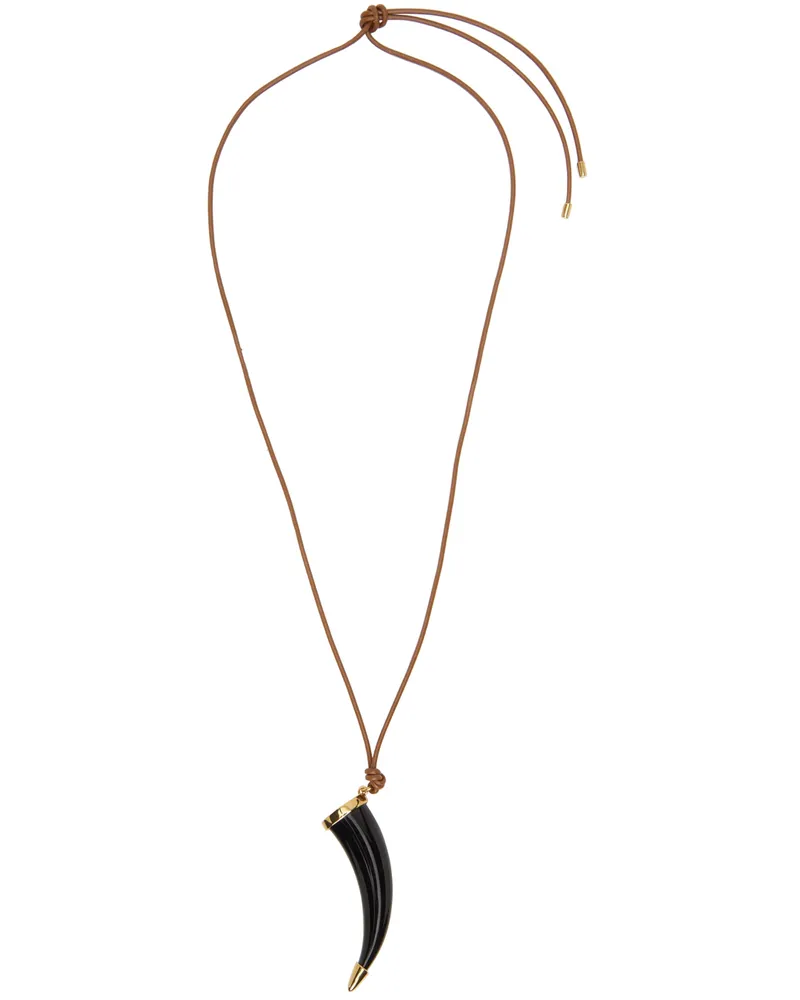 A.P.C. Brown Roadie Necklace Cad