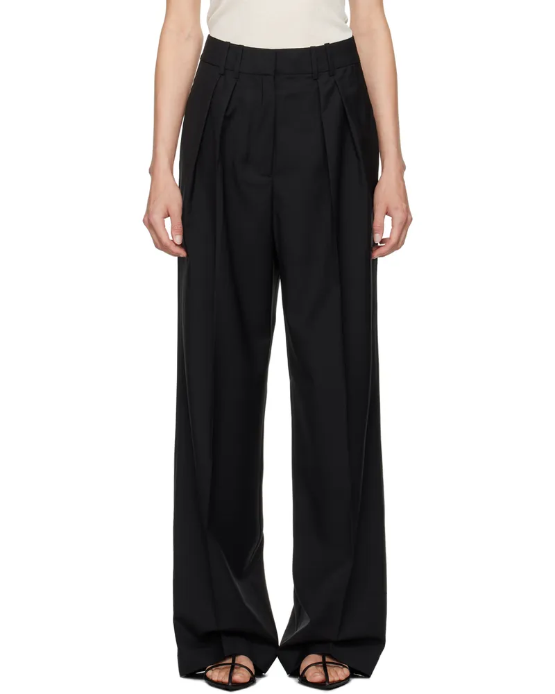 Róhe Black Tailored Trousers 001