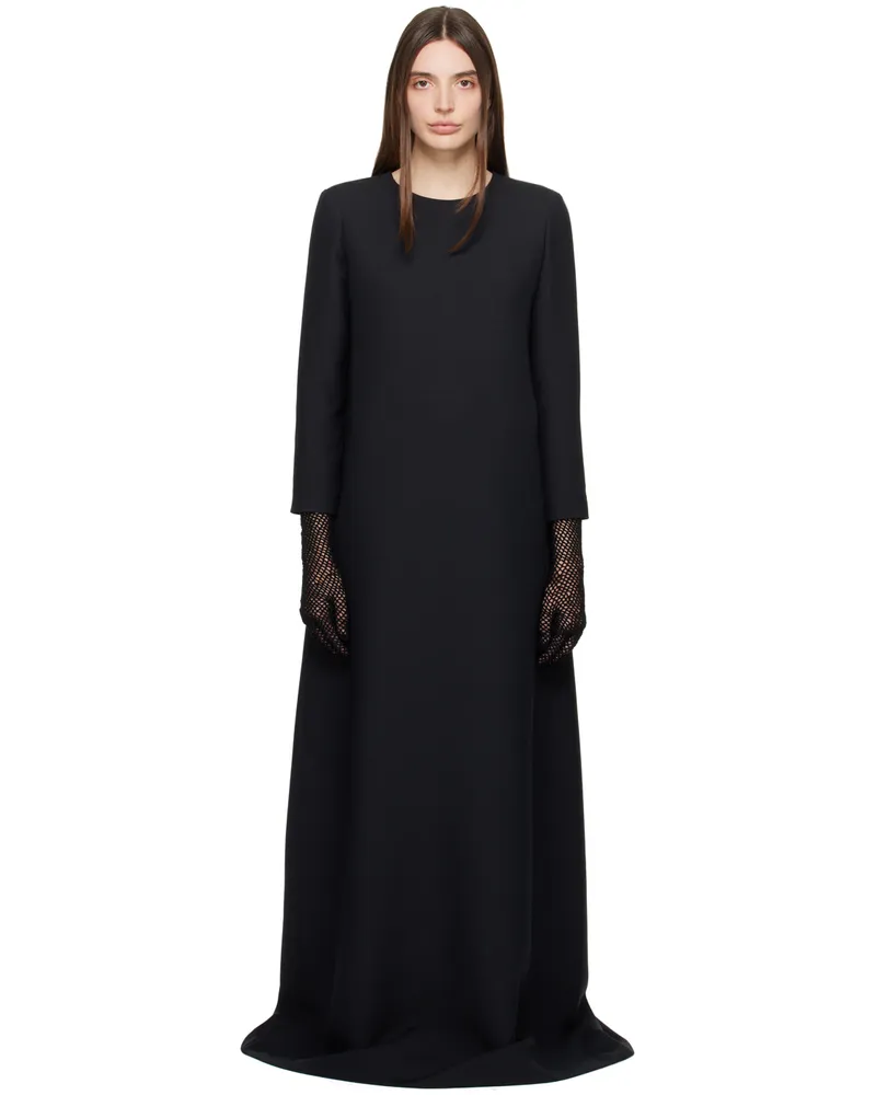The Row Black Stefos Maxi Dress Black